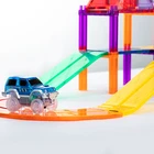 Train Toy 2020 Magnetic Tile Car Race Track For Kids Train Track Toy Set