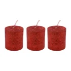 Glitter Candle Glitter Candles Attractively Priced Pretty Glitter 3PK CHRISTMAS SMALL PILLAR Candle Box Gift Set