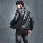 Coats Slim Men 2021 Fashion Men's Jackets Coats Winter Cattlehide Slim Fit Leather Jacket For Men