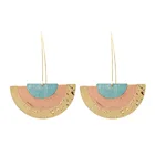 Earrings Jewelry Summer Trendy Statement Earrings Big Fan Shape Inspired Earrings Women For Jewelry Earrings