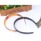 Factory Environmentally Friendly Basic Shape Black Custom Plastic Brighton Girl Ladies Hair Band
