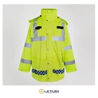 Waterproof Jacket Yellow Piping Colors With 3d Pocket Outdoor Waterproof Jacket
