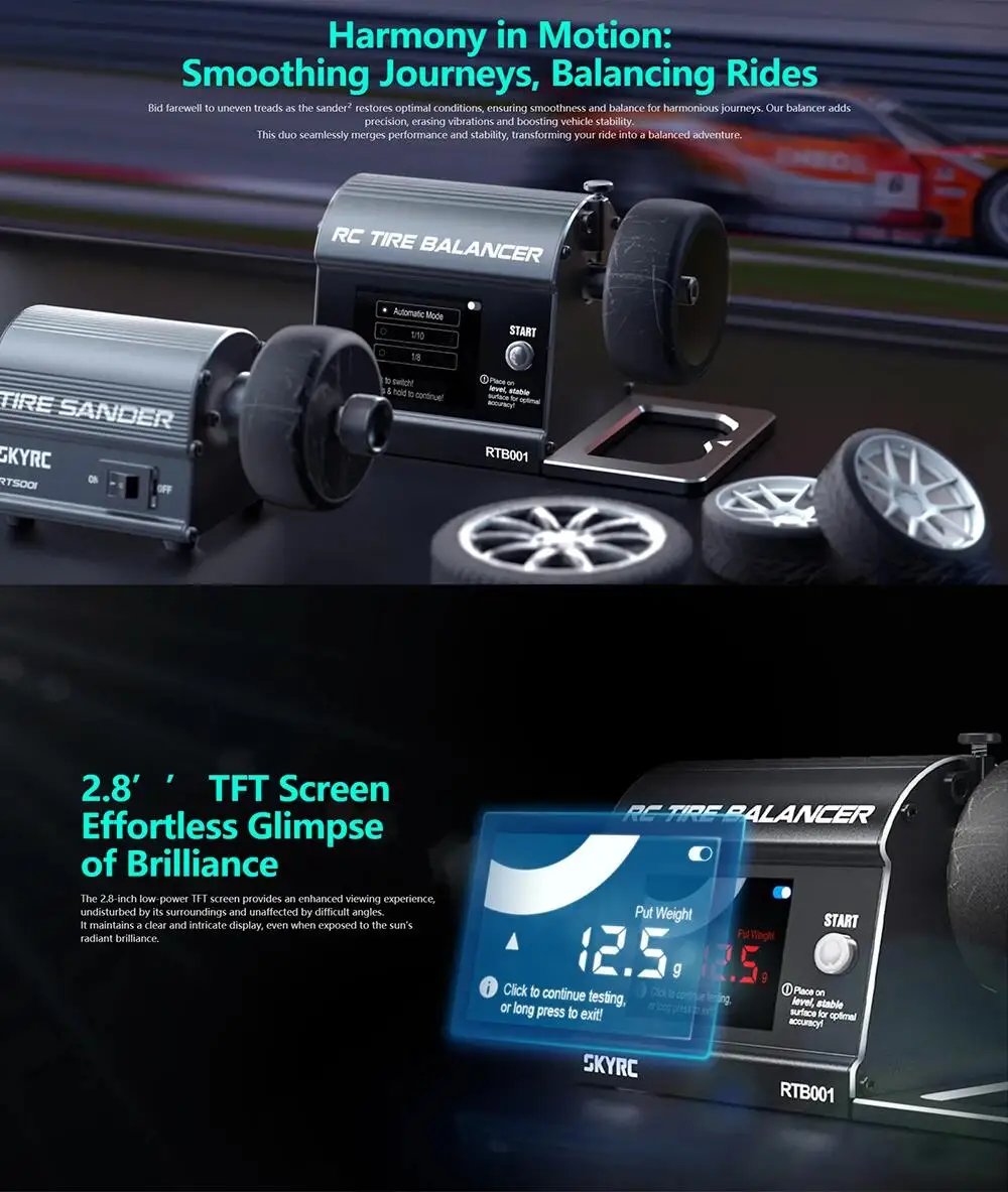 Skyrc Tire Balancer Rc Rtb001 7.2v12v Dc Input Powerful Dc Motor Seam