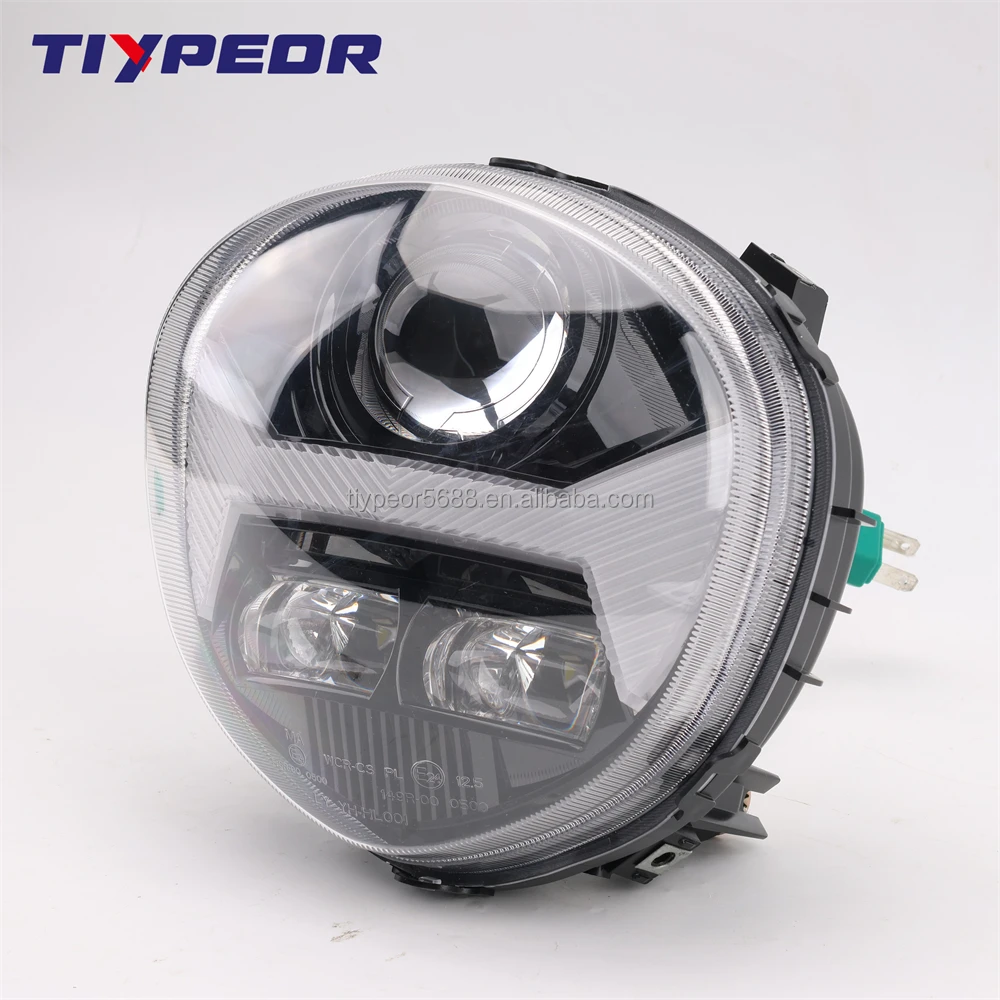 product tiypeor e mark assembly headlight high low beam motorcycle led headlight for 2017 yamaha v star 1300 xvs13cthl tourer headlamp-4