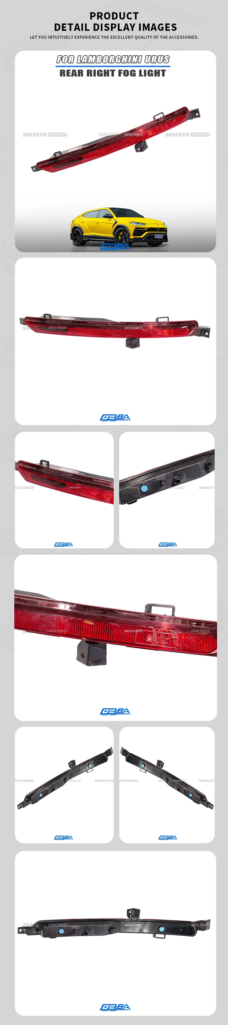 Rear Bumper Light For Lamborghini URUS 4ML945701 Plastic Bumper Lamp Led Lamp Original Used High Quality Auto Accessories factory
