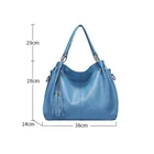 Leather Bag 2021fashion Women Genuine Leather Tassel Handbag All-match Single Top Handle Shoulder Lady Hobo Bag