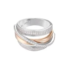 Jewelry 925 Silver New Arrival Fashionable Jewelry Gold Plated Irregular 925 Sterling Silver Rings For Ladies