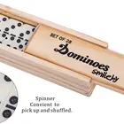 Game Dominoes Double 6 Dominoes And Wooden Colorful Domino Set With Wooden Box And 28 Pcs Domino Game Set