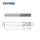 Carbide End Mill TOTIME4345 4Flutes Variable Lead Corner Radius Roughing End Mill For Steel And Cast Iron Cutting