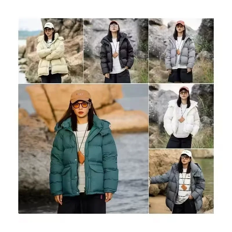 Women's Packable Puffer Jacket Warm Short Down Alternative Coat Windproof Outerwear Jacket