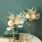 Flowers Wedding Bride Holding Artificial Flowers And Green Plants Wedding Decorations INS Style