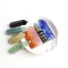 Citrine Rose Wholesale 5-6cm Citrine Crystal Point Black Obsidian Tower Rose Quartz Obelisk