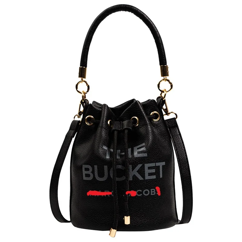 Fashion PU Ladies Handbags Women's Mini  Bucket Bags Designer Shoulder Purses And Tote Handbags For Women