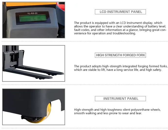 product 500kg 1 ton hydraulic stacker manual forklift truck machine hand lifter with manual stacker for wearhouse use-5