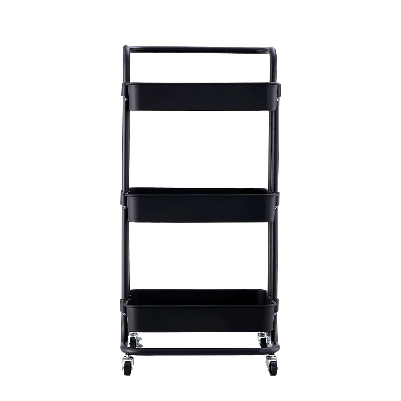 Metal Multi Layer Storage Shelf Trolley Cart Bathroom Cosmetics Display Kitchen Shelving Salon Trolley