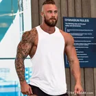 Tank Stringer Blank Design Custom Logo Mens Tank Sleeveless Vest Gym Muscle Tank Top Training Gym Stringer
