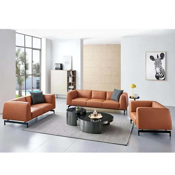 factory leather reception conference guest waiting room office sofa