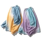 Hoodies Tie Dye Hoodie Custom Embroidered Pullover Crewneck Sweatshirt Street Wear Tie Dye Hoodies Sweatshirts