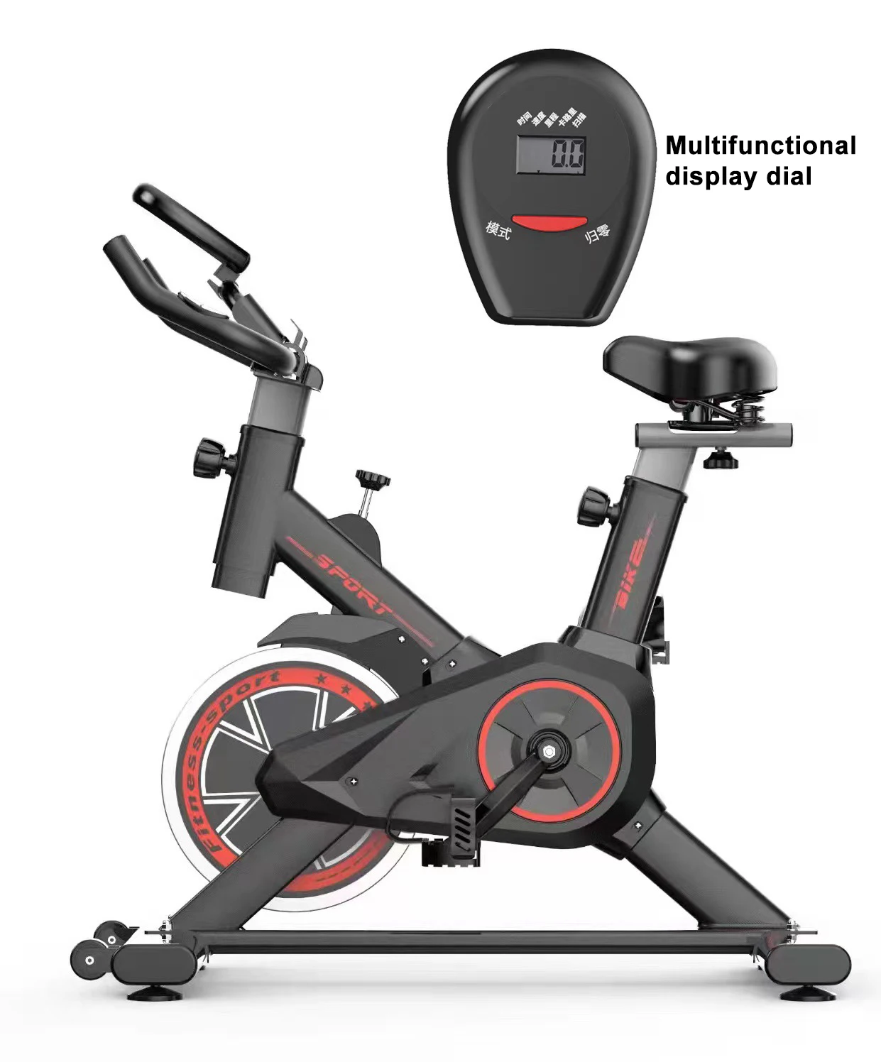 Professional Gym Indoor Sport Gym Equipment Fitness Bicycle Bike Adjustable Flywheel Weight Spinning Bike