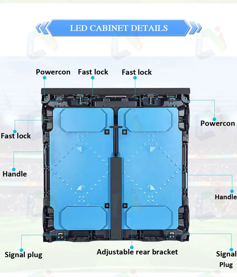High Quality Soft Sport Arena Events Field P6-Stadium-Videos-Outdoor-LED-Display for Football LED Screen Mobile Digital Signage supplier