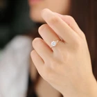 Day Rings For Wedding Chinese Original Wedding Rings Beautiful Round Cut Miligrain Moissanite Ring For Valentine'S Day
