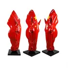 Animal Outdoor Garden Decoration Sculpture Animal Fiberglass Horse Head Statue