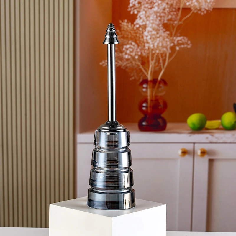 product new design large capacity replaceable diffuser glass empty bottle 12ml 24ml luxury elegant crystal perfume bottle-12