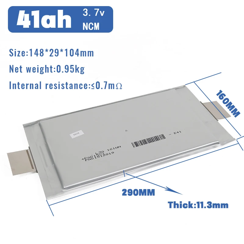 product lithium polymer energy storage battery nmc rechargeable e41 37v 41ah pouch cell battery for ev electric-13