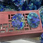 Abalone Shell Circular Double Plane Abalone Shell Naked Stone Ring Face Artificial Gemstone Jewelry Accessories