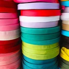 Cotton Tape White High Elasticity 5 8 Fold Over Elastic 6Mm Braided Cotton Bias Binding Tape Garment Accessories