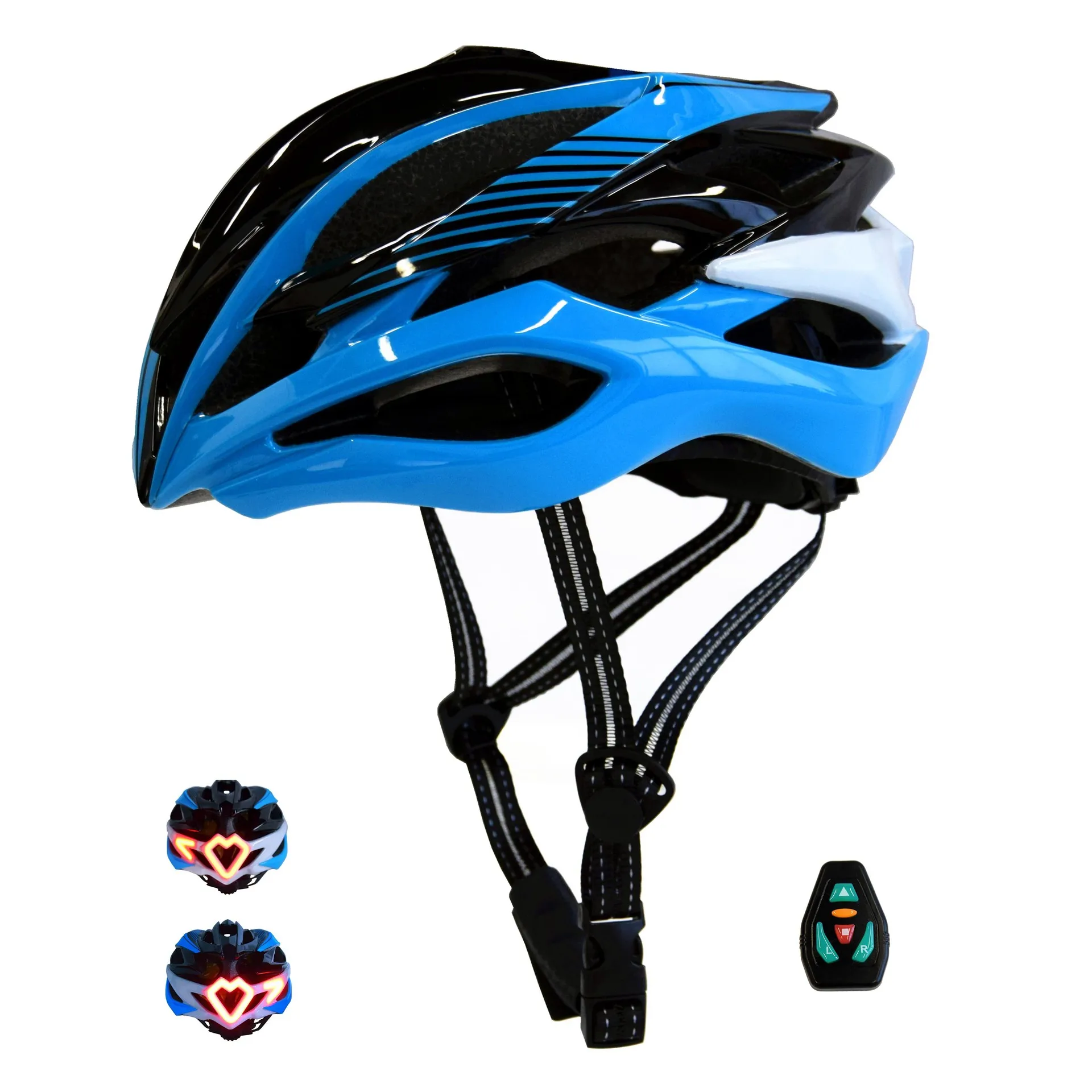 Smart Remote control riding steering helmet LED light-emitting bike cycling helmet