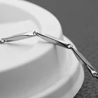 Silver Silver Men Titanium Steel Necklace Geometric Silver Plated Chains