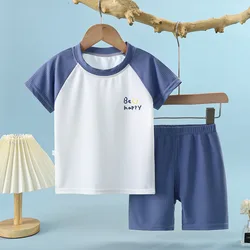 factory direct sales new baby girl clothes short sleeve suit baby boys summer clothes