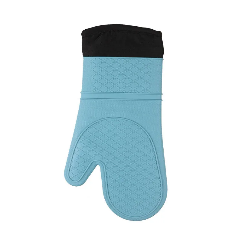Customized Kitchen Cooking Silicone Oven Mitts OEM & ODM Household Microwave Oven Baking Thickened Silicone Insulated Gloves