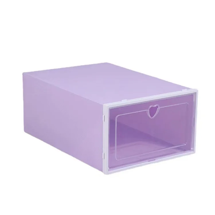 Home Decor Racks Stackable Shoe Organizer Box Cheap Price Clear Foldable Plastic Shoe Storage Box