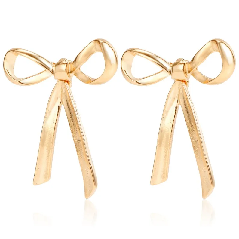 High Quality Bow Knot 925 Sterling Silver 18k Gold and Silver Pendant Earrings Women Luxury