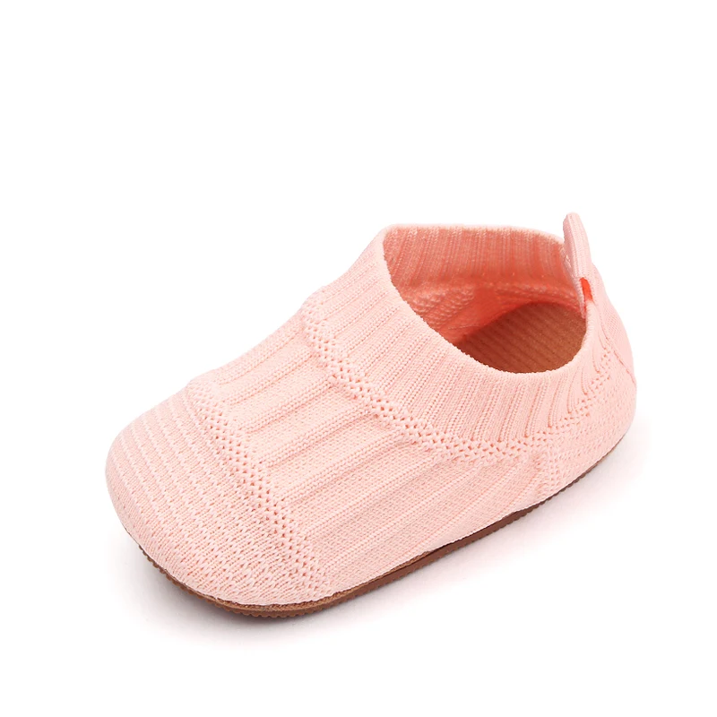 Baby Boys' Walking Shoes Breathable Soft Soles 0-1 Year Old Baby Girls Spring and Summer Non-slip Flying Knitting Shoes supplier