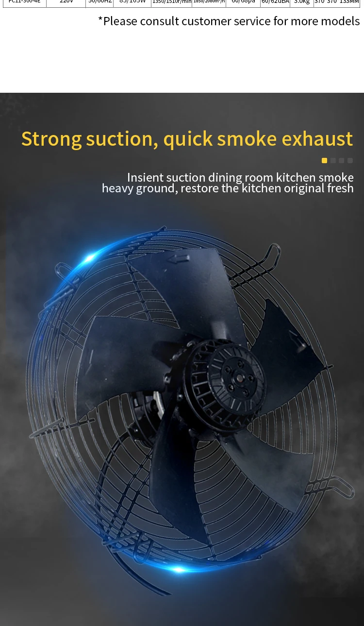 Axial Flow Fan, 450-4, 220V, Electric - detail 8