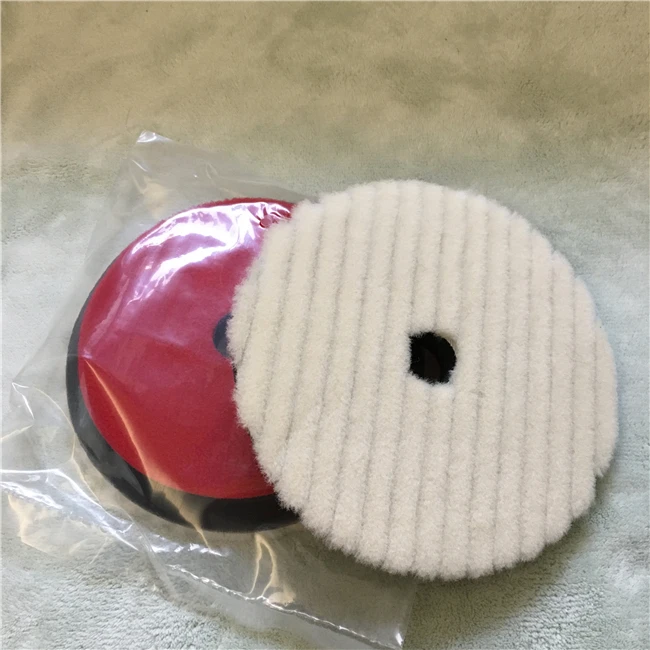 japan quality wool polishing pad lamb skin wool pad