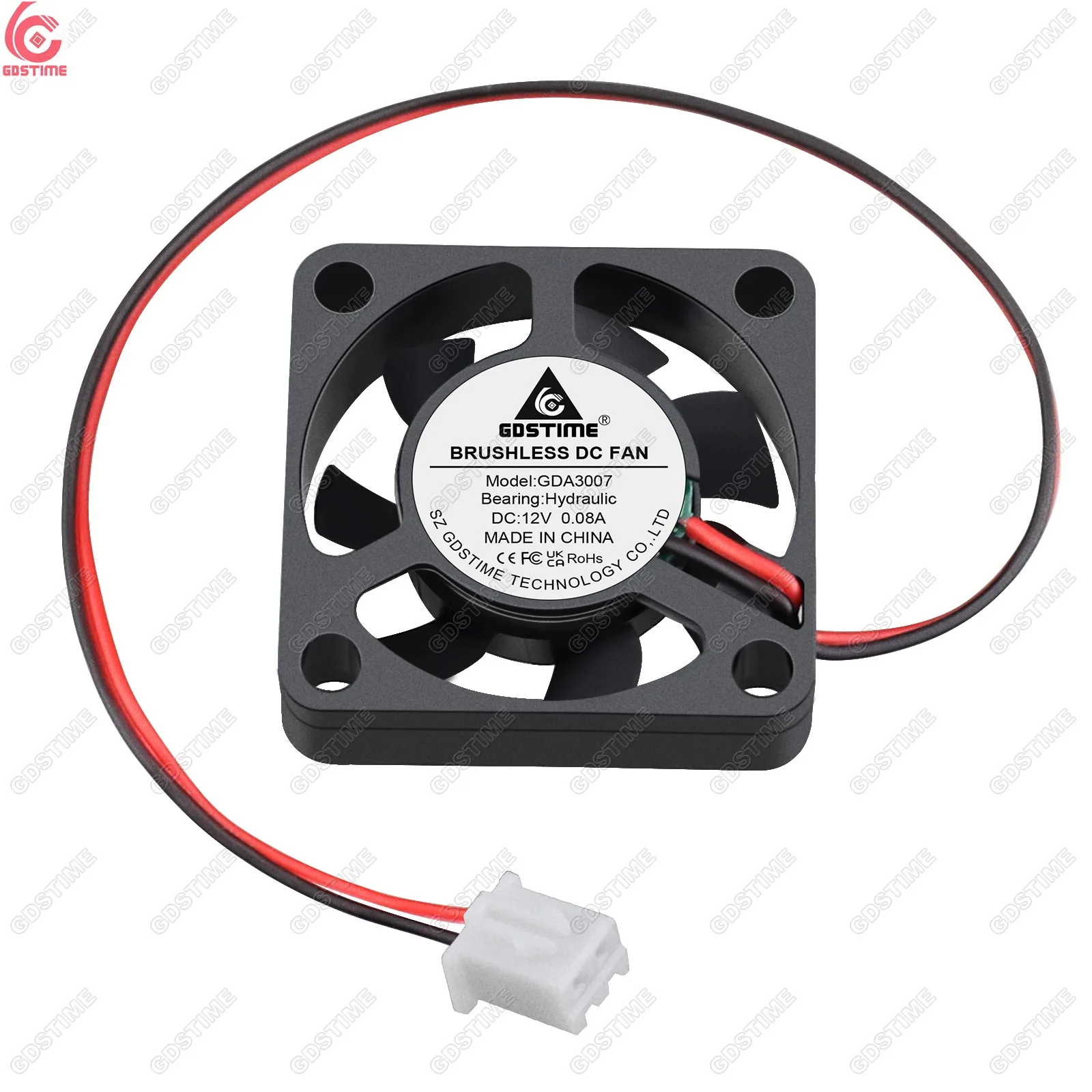 Axial Air Flow Fan, 30x30x7mm, 3007, 30mm, Brushless - detail 8