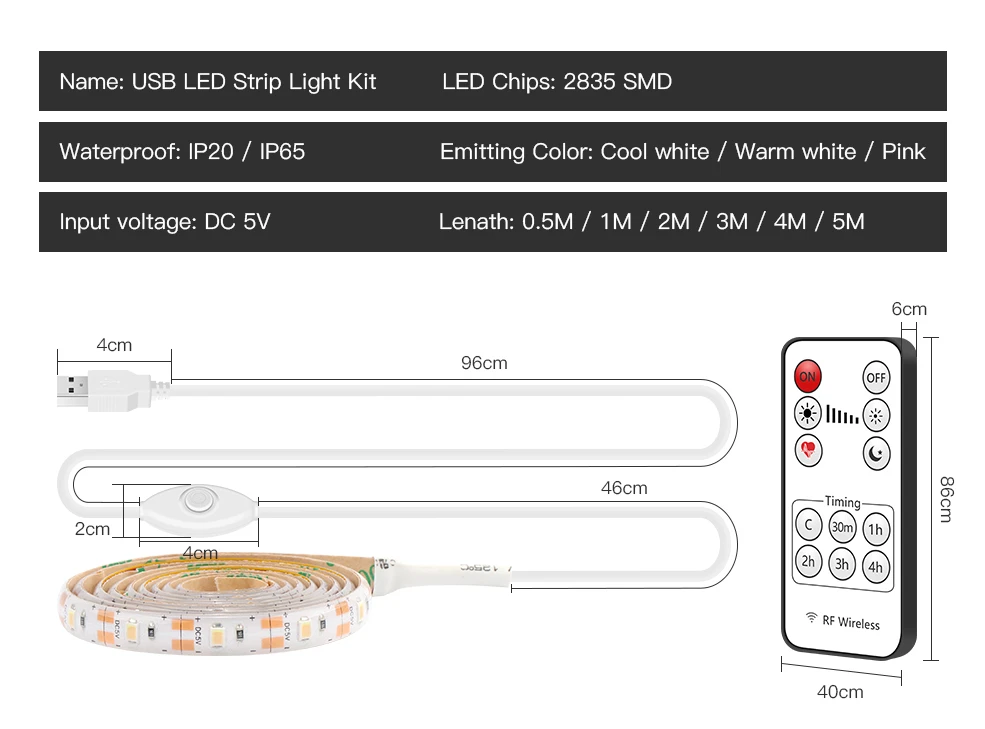 LED Full Spectrum Phyto Lamp Plants Flowers LED Greenhouse Grow Light Strip