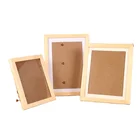Frame Wholesale High Quality Solid Wood Photo Frame A4 Photo Frame Original Wood Color 15*20 Photo Frame