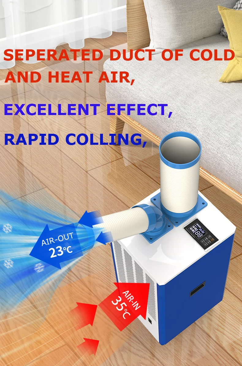 Industrial Mobile Air Conditioner for Workshops, Multi-Refrigerant - detail 10