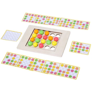 HOYE CRAFT Color Matching Board Games Rolling Ball Finger Game Finger Handheld Ball Maze