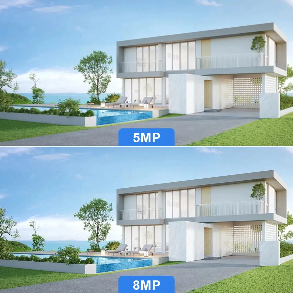 8 Channel 30fps Board Lens 3.6mm Outdoor Home PoE NVR Kit 4K 8MP Surveillance Security Camera System