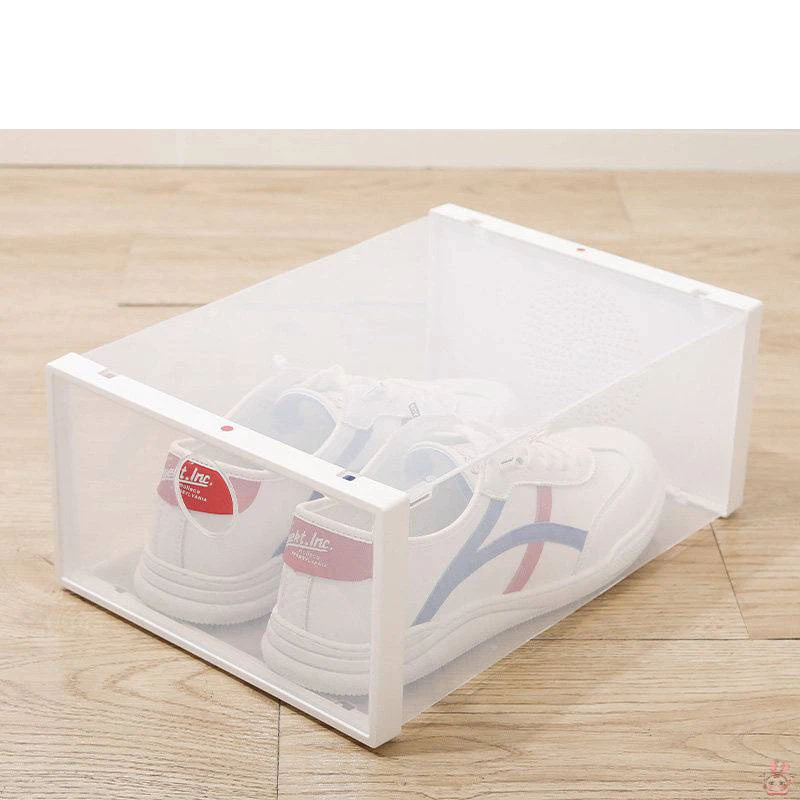 wholesale Plastic Shoe Storage Box Side Door Magnet Suction Dust-Proof Moisture-Proof Shoe Boxes