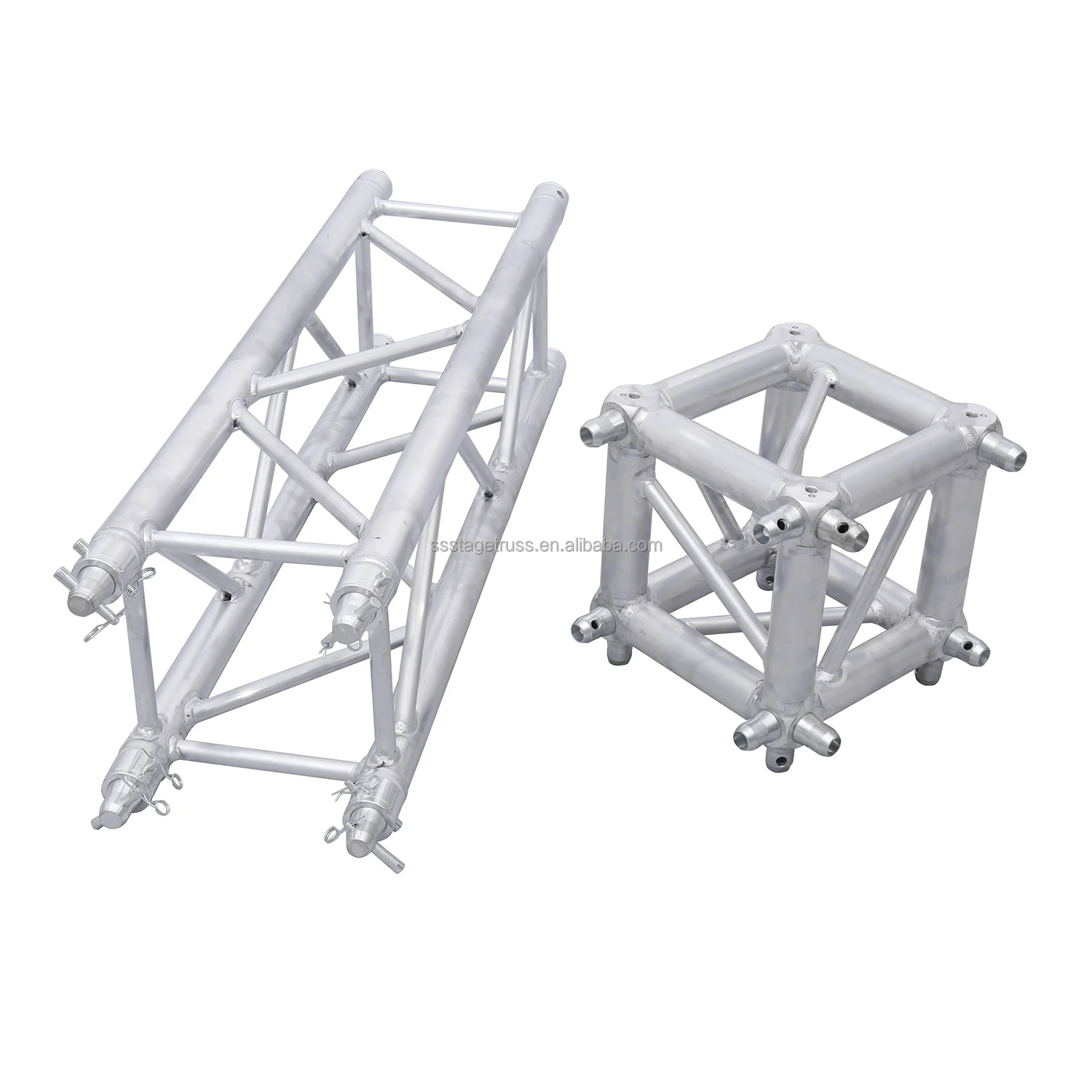 product customizable 290x290mm aluminum alloy stage lighting truss system f34 compatible in silver black truss displays-8