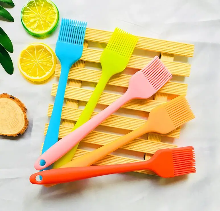USSE Kitchen Eco-friendly Non-Stick Durable Heat-Resistant Silicone Basting Pastry Brush Metal Handle Korean Style for BBQ factory
