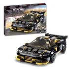 Educational Custom Educational Black Pull Back Car Building Toy Legoing Building Block Bricks Toys For Kids