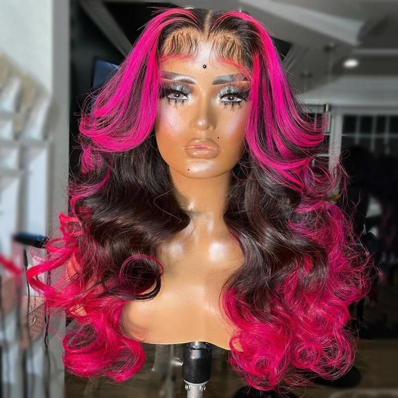 Blue Pink Colored Human Hair Ombre Lace Front Wig Brazilian Hair Wigs For Black  Women Loose Wave Wig Natural Hair On Sale Remy - Buy Blue Ombre Hair  Wig,Body Wave Wig,Lace Front